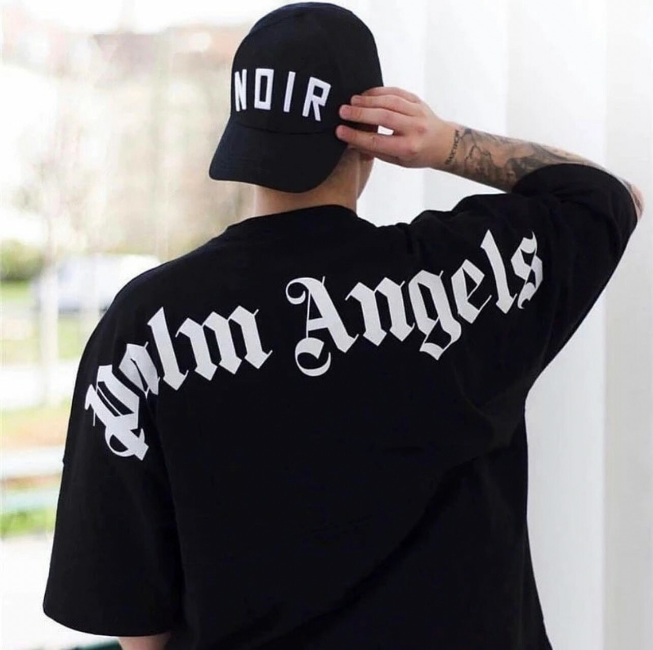 PALM ANGELS 經典背後大字 領口Logo短袖 T