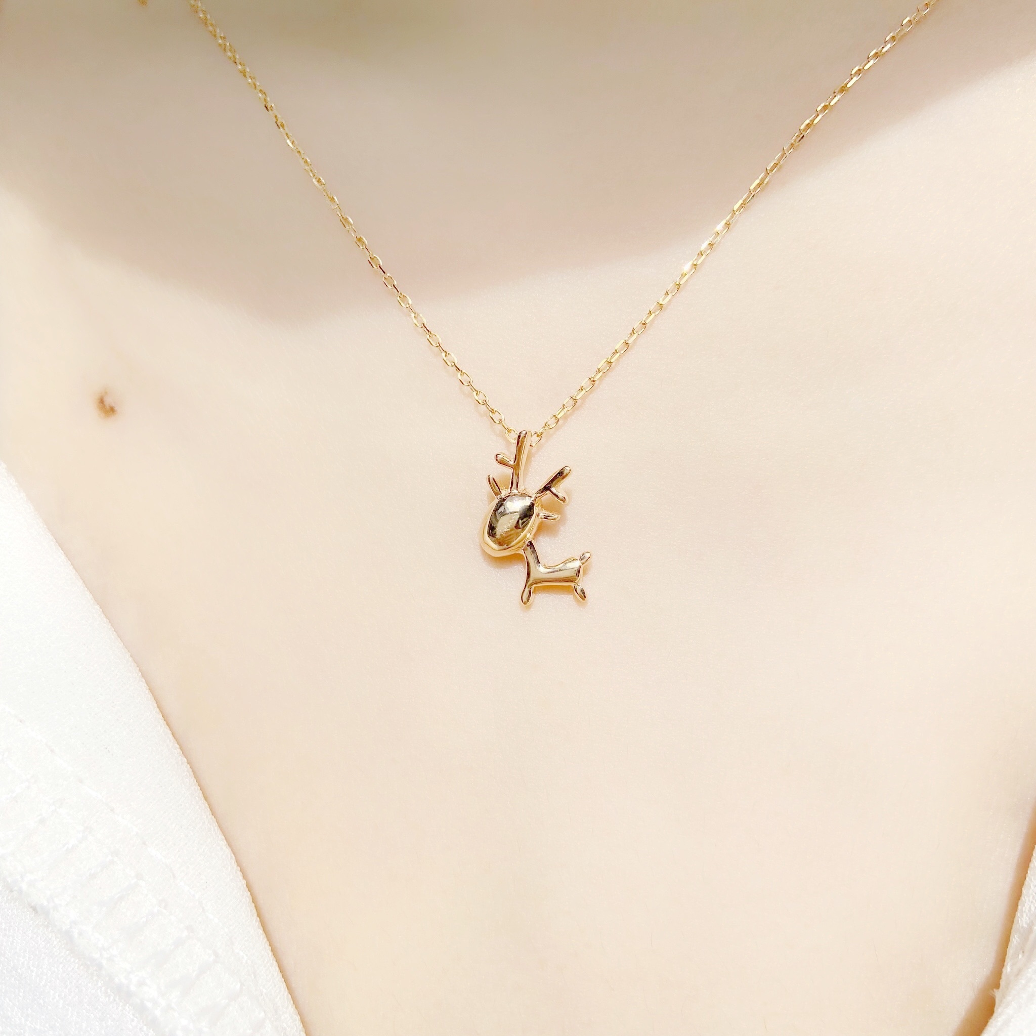 | 925 Silver・ Rose Gold | Little Deer Necklace  | NE0369 |