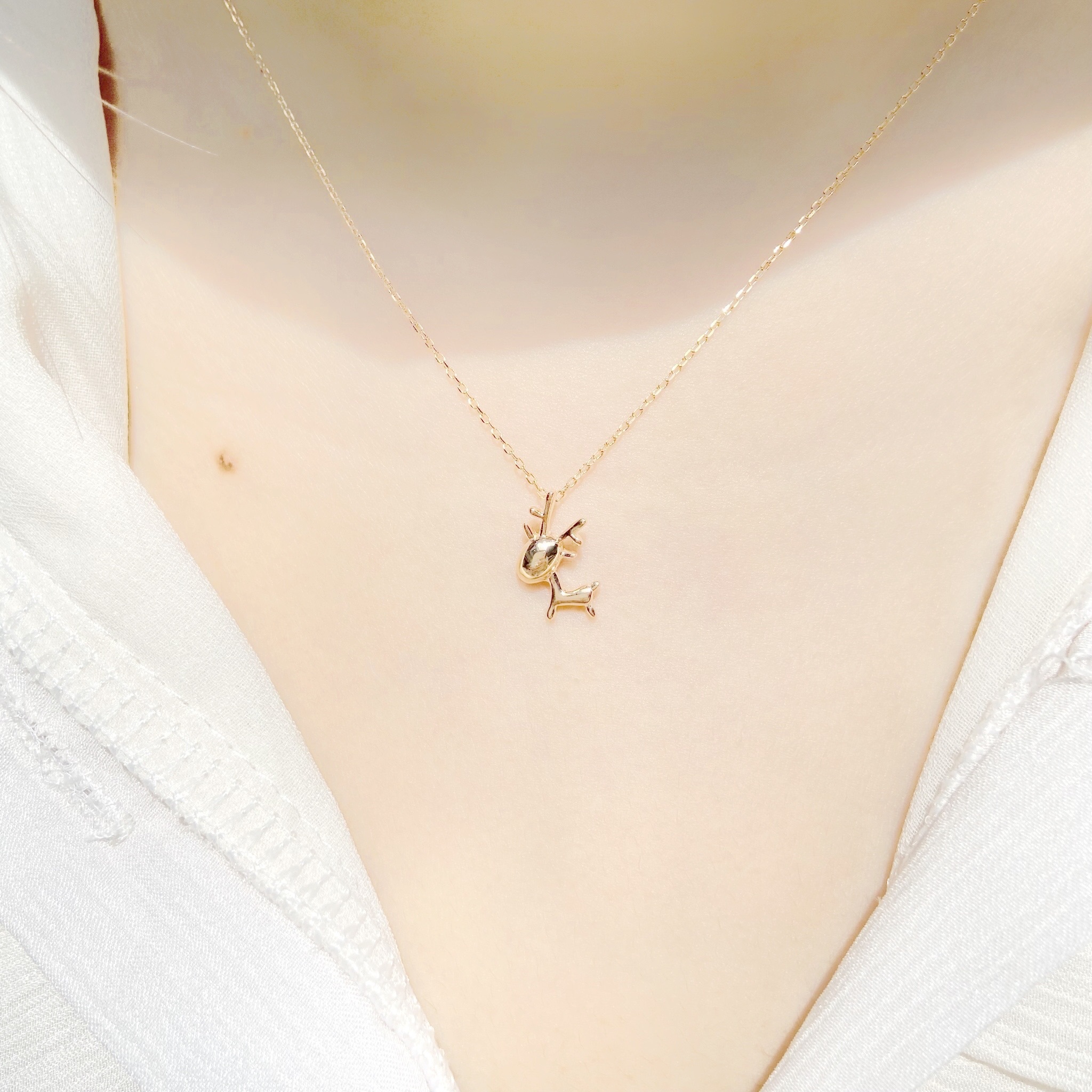 | 925 Silver・ Rose Gold | Little Deer Necklace  | NE0369 |