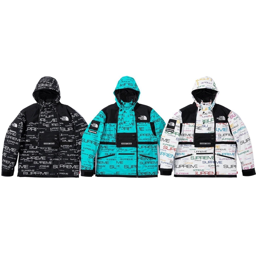 SUPREME THE NORTH FACE STEEP TECH APOGEE JACKET 衝鋒外套｜衝鋒衣-NF0A7QGY5 黑白/湖水綠/白彩色