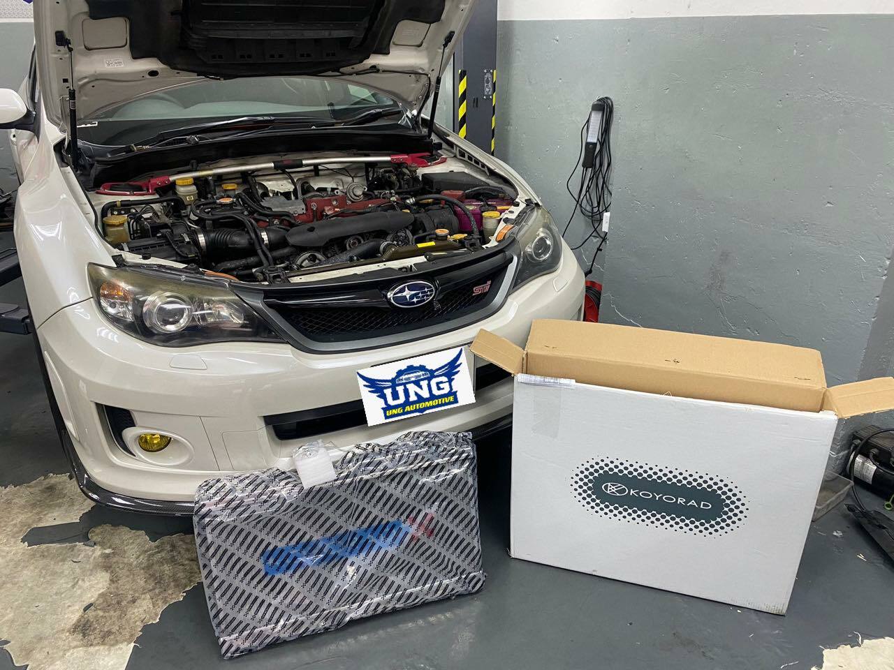 Koyorad Radiator 銻水箱 White Subaru WRX STI UNG Automotive 佐敦 Jordan Hong Kong