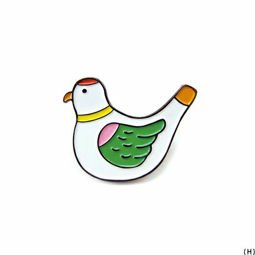 HIGHTIDE 金屬別針 胸章 鴿子