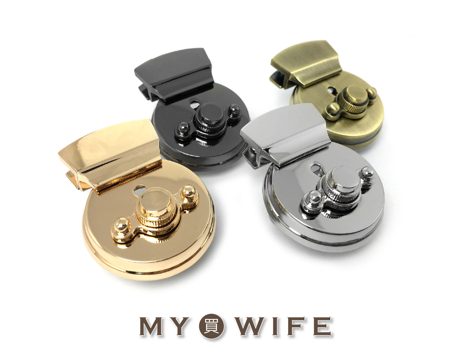 38x49mm合金公事包鎖扣_4色【GY-8238】