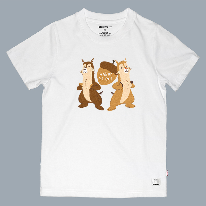 Chipmunpaca 花栗鼠駝 童裝短T