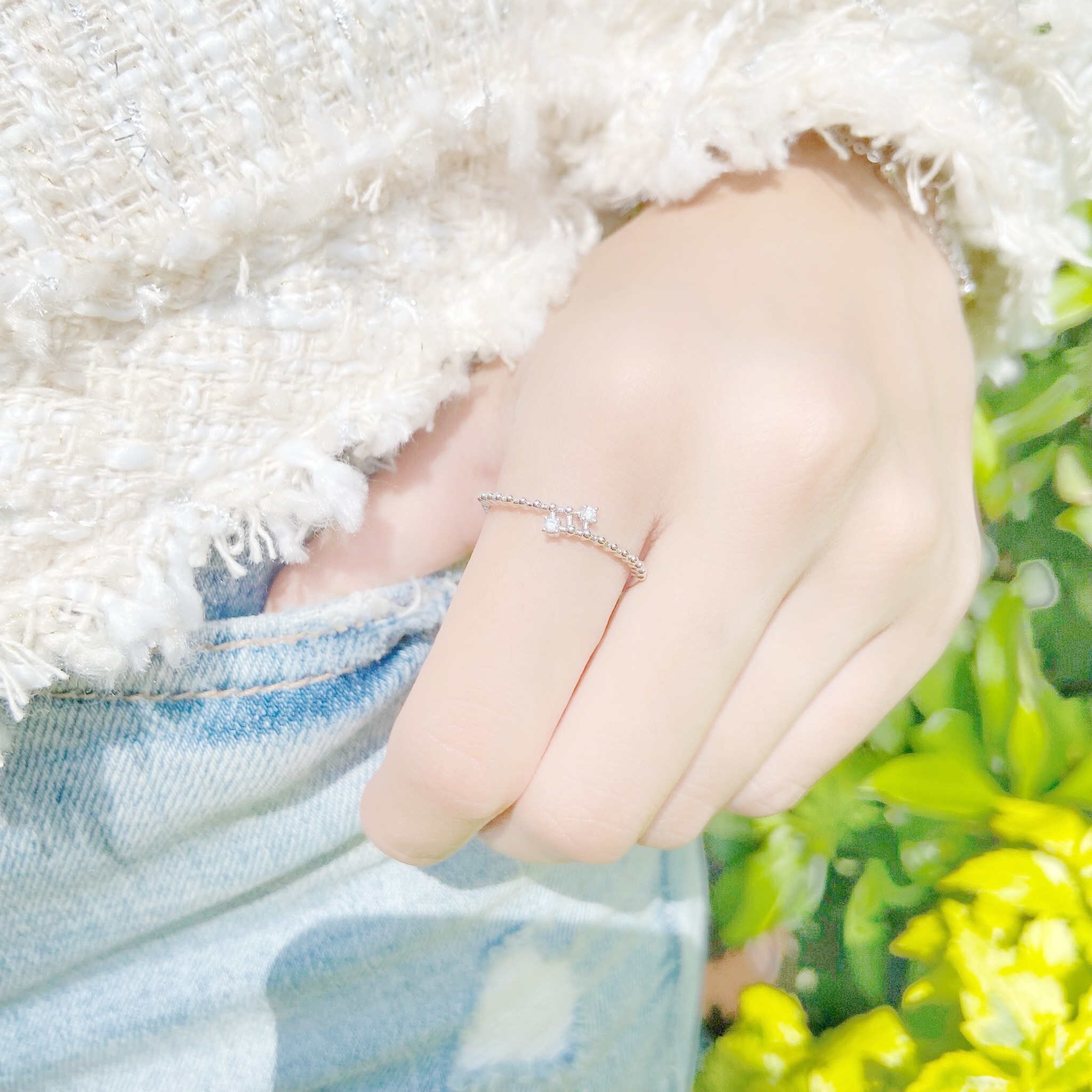 | 925純銀 | 平行相遇戒指 | RI0339 |