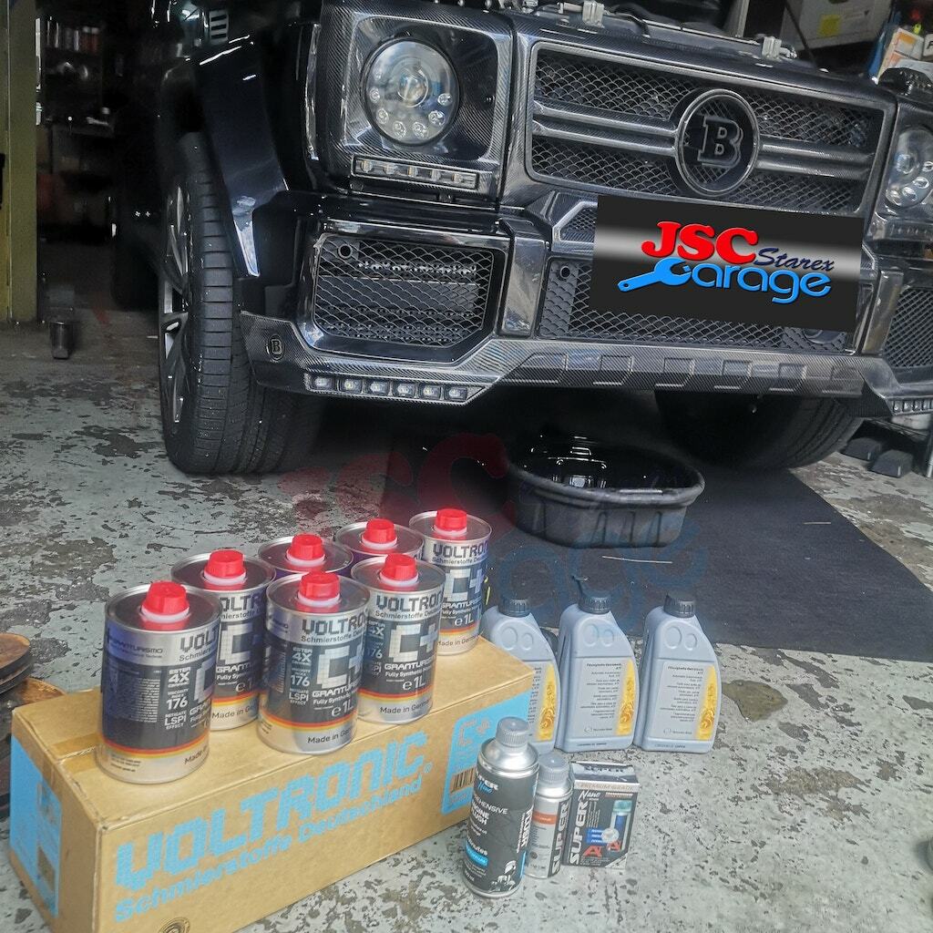 mercedes-benz G300 black JSC Starex garage 換油 車房