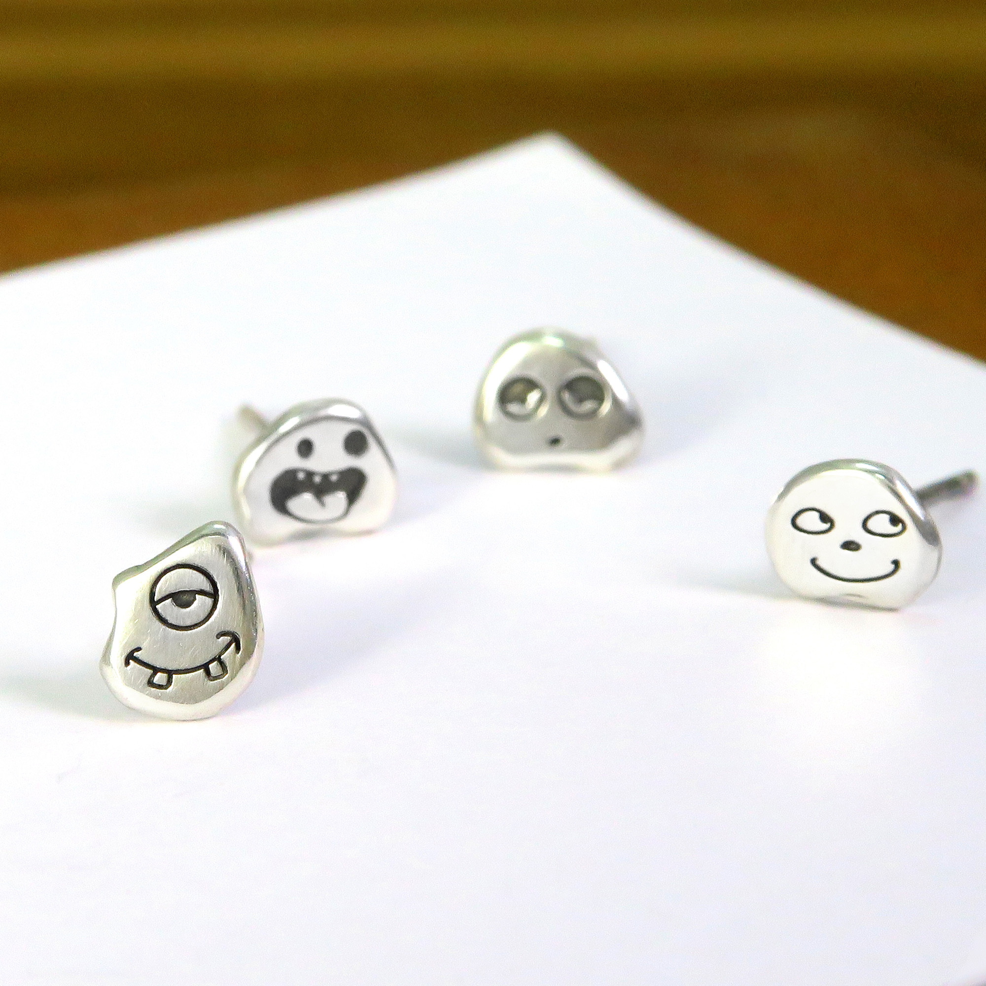 鬼靈精怪 手工耳環 925純銀耳環-ART64  網路限定獨家販售(一對)