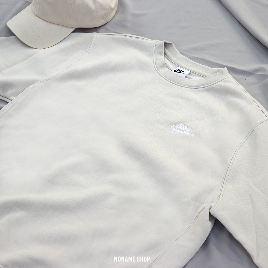 NIKE Sportswear Club 刺繡 字勾 大學T 長袖 長袖上衣 (男款)