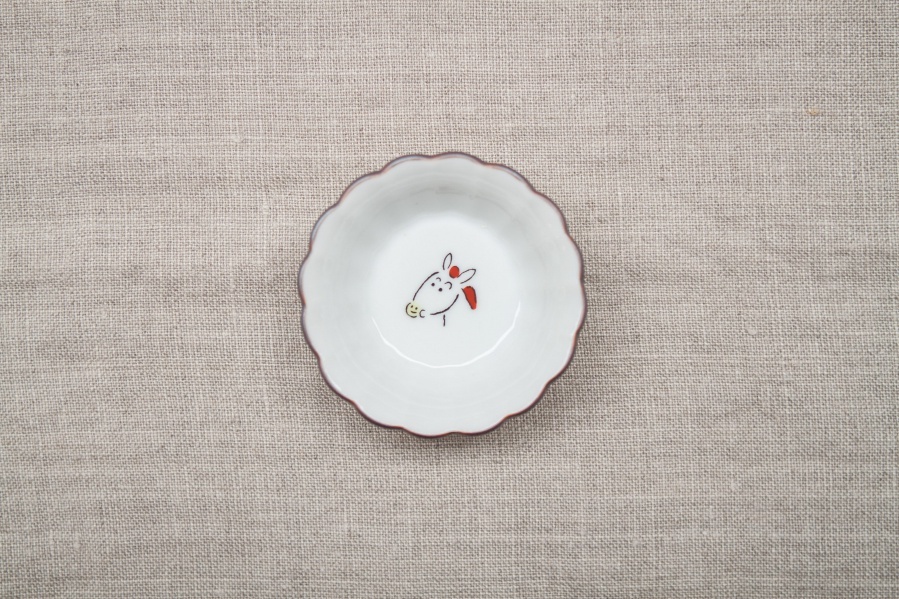 九谷燒 KUTANI SEAL x +t企劃-13生肖 菊小缽/午(馬)