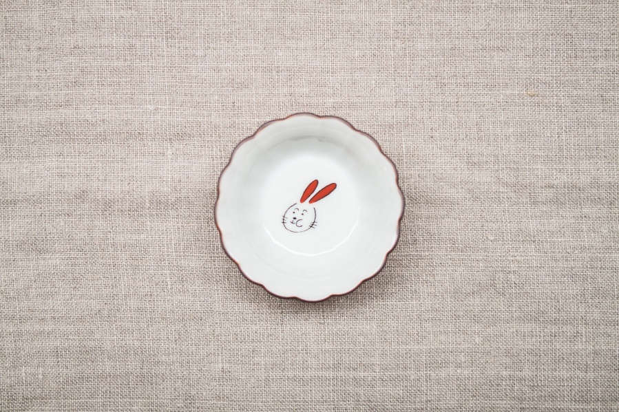 九谷燒 KUTANI SEAL x +t企劃-13生肖 菊小缽/卯(兔)