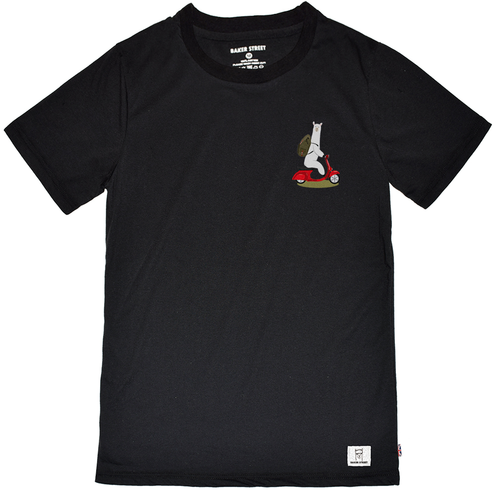 Scooter 羊駝騎機車 短T