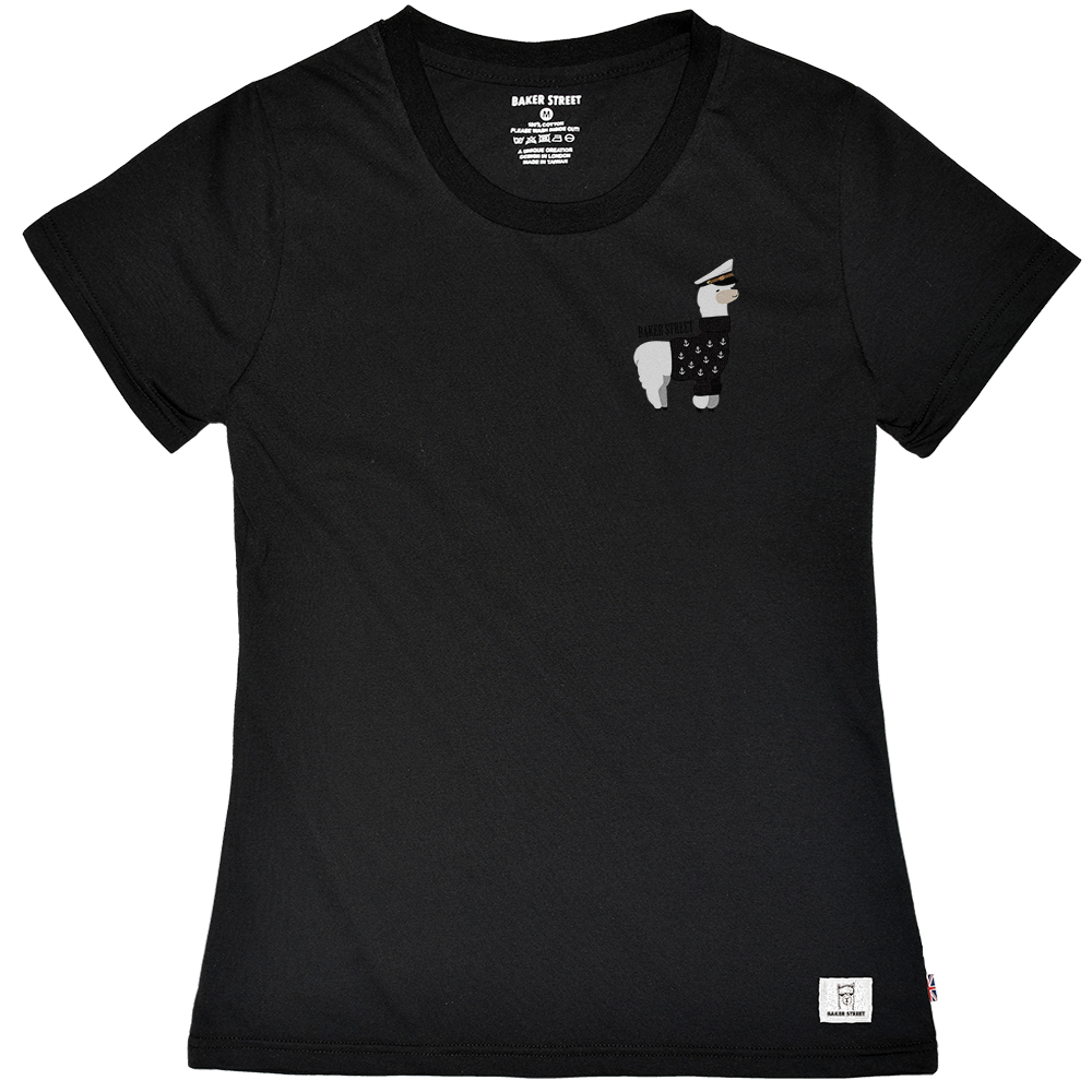 Navy Alpaca  船長羊駝 女版短T