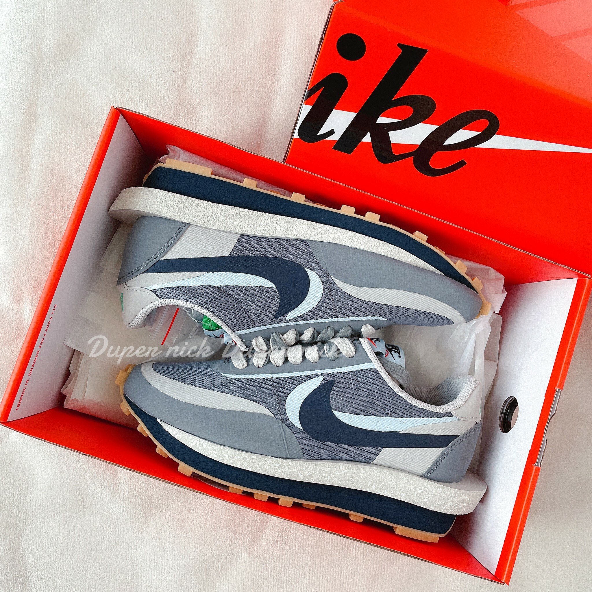 NIKE SACAI x CLOT COOL GREY 灰藍