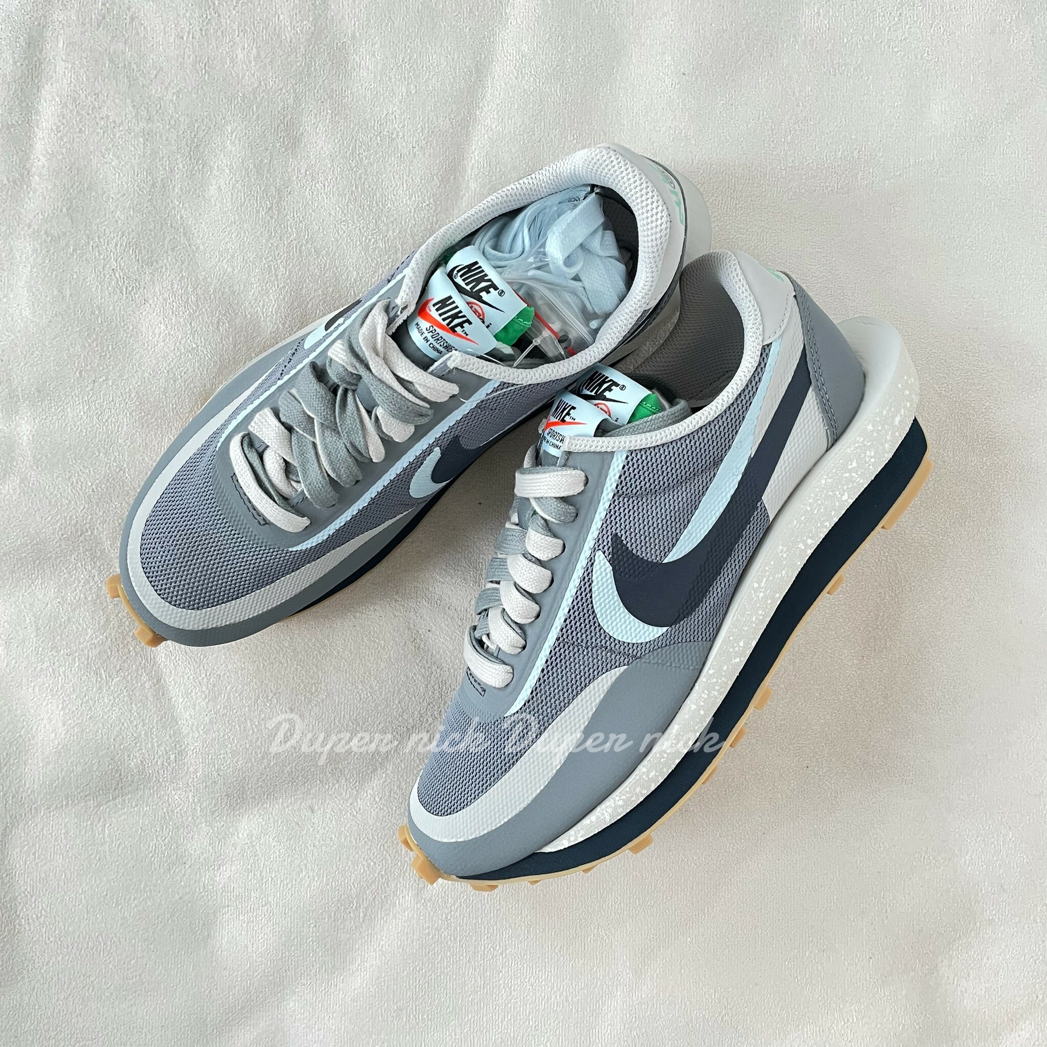 NIKE SACAI x CLOT COOL GREY 灰藍