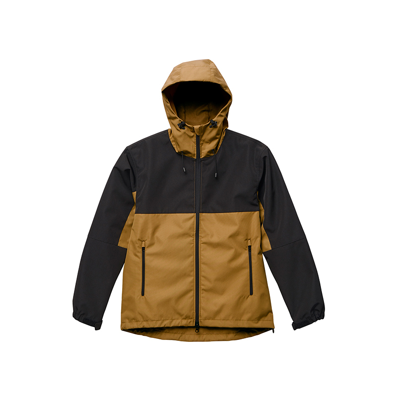 United Athle 拼接 機能防風連帽外套 狼棕黑色 3748901-3822 [EW]