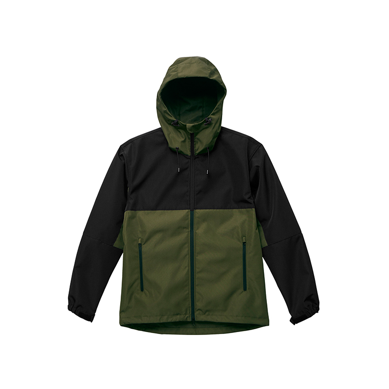 United Athle 拼接 機能防風連帽外套 橄欖綠黑色 3748901-4602 [EW]