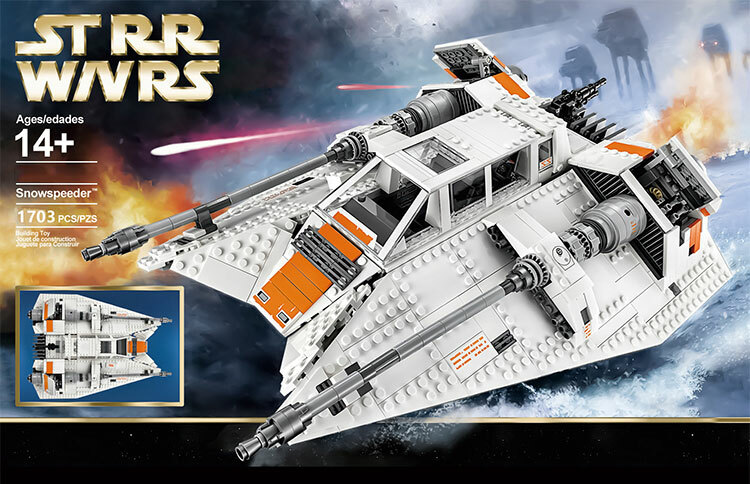 Star Wars Rebel Snowspeeder Custom Buildings Set Fit Lego NO BOX KGM968