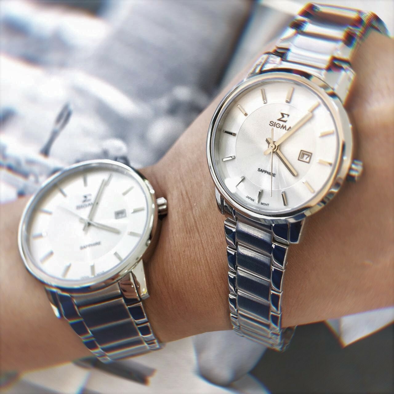 【Sigma】簡約時尚情侶對錶 1122L-2 (30mm) / 1122M-2 (40mm) 現代鐘錶