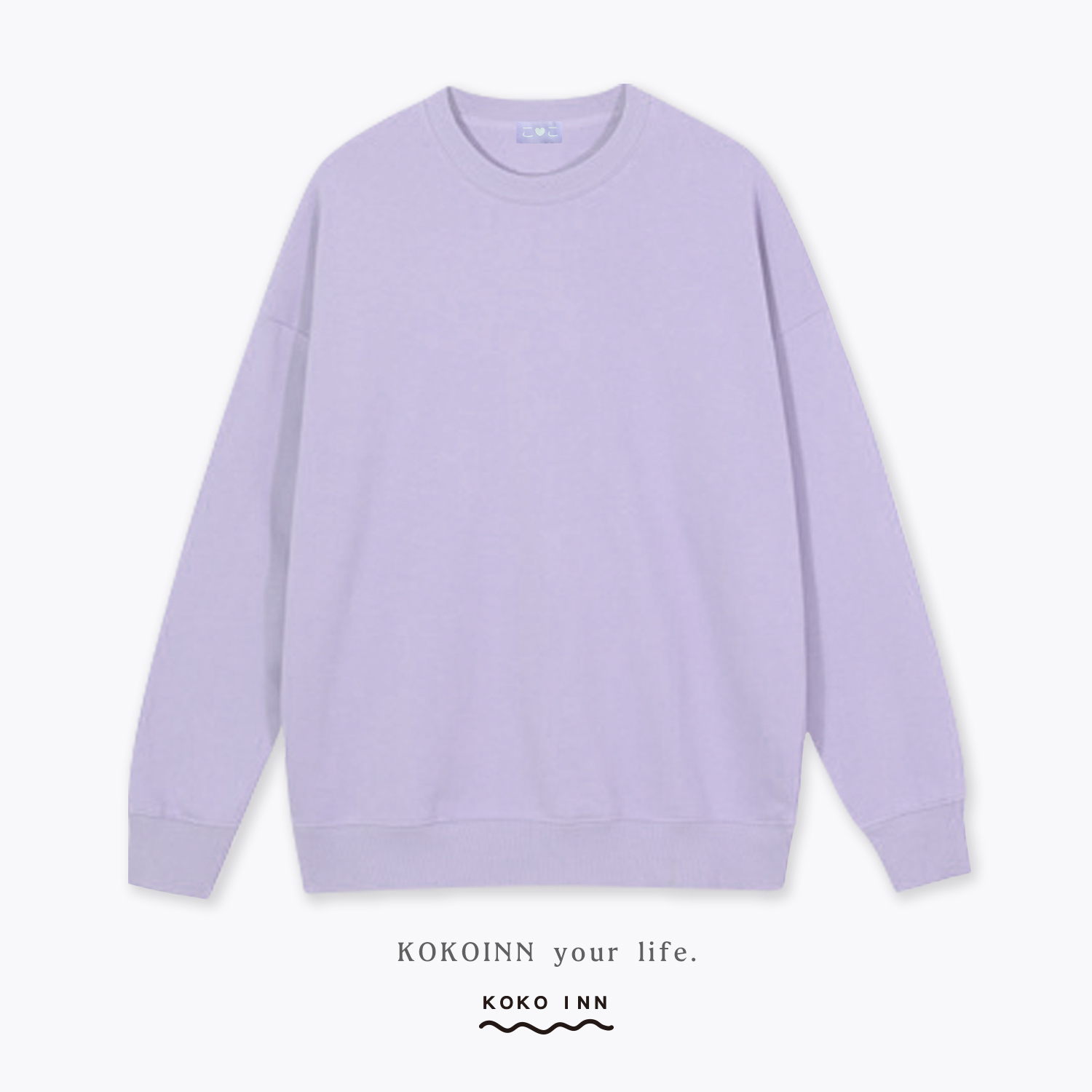 KOKOINN 純棉糖果色圓領大學T