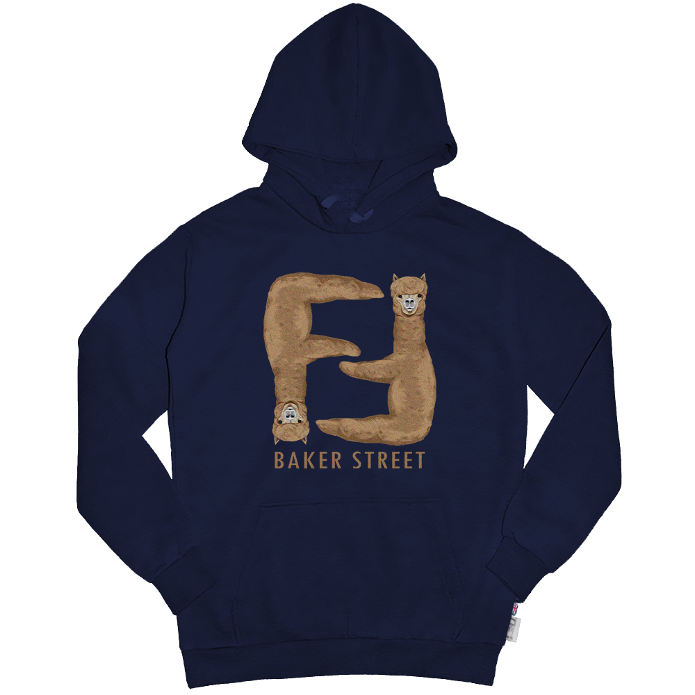 Upside Down Alpaca 摩卡顛倒駝 高磅數長袖帽T