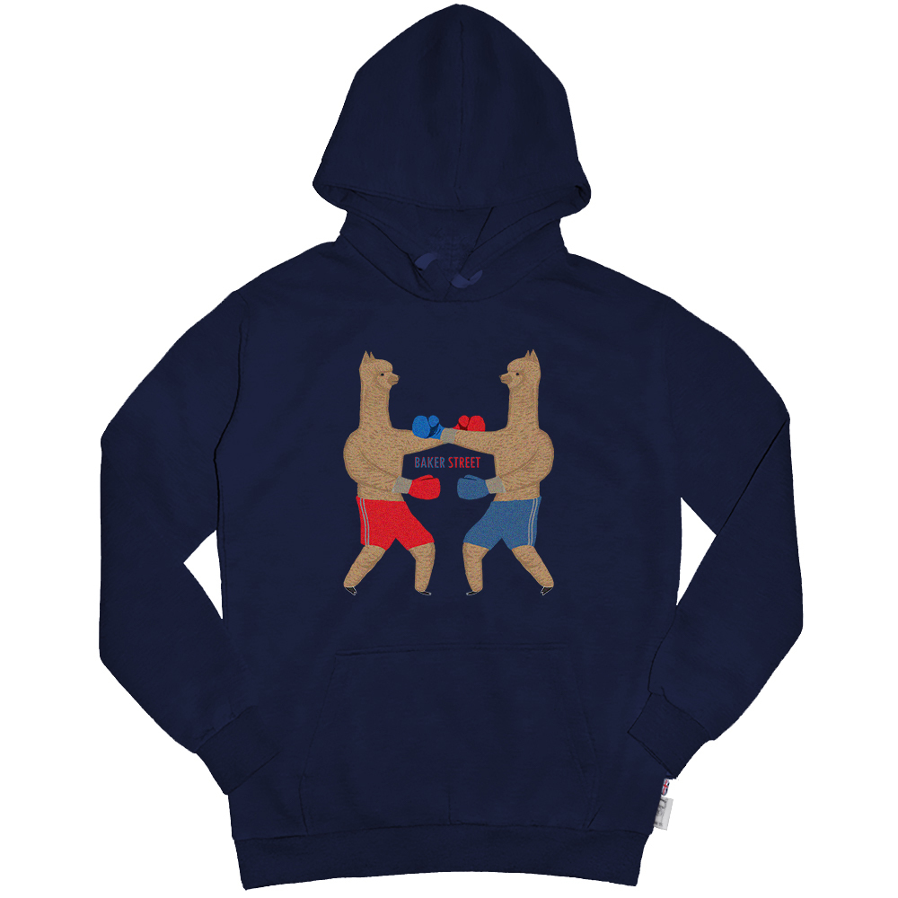 Boxing Alpaca 拳擊羊駝 高磅數長袖帽T