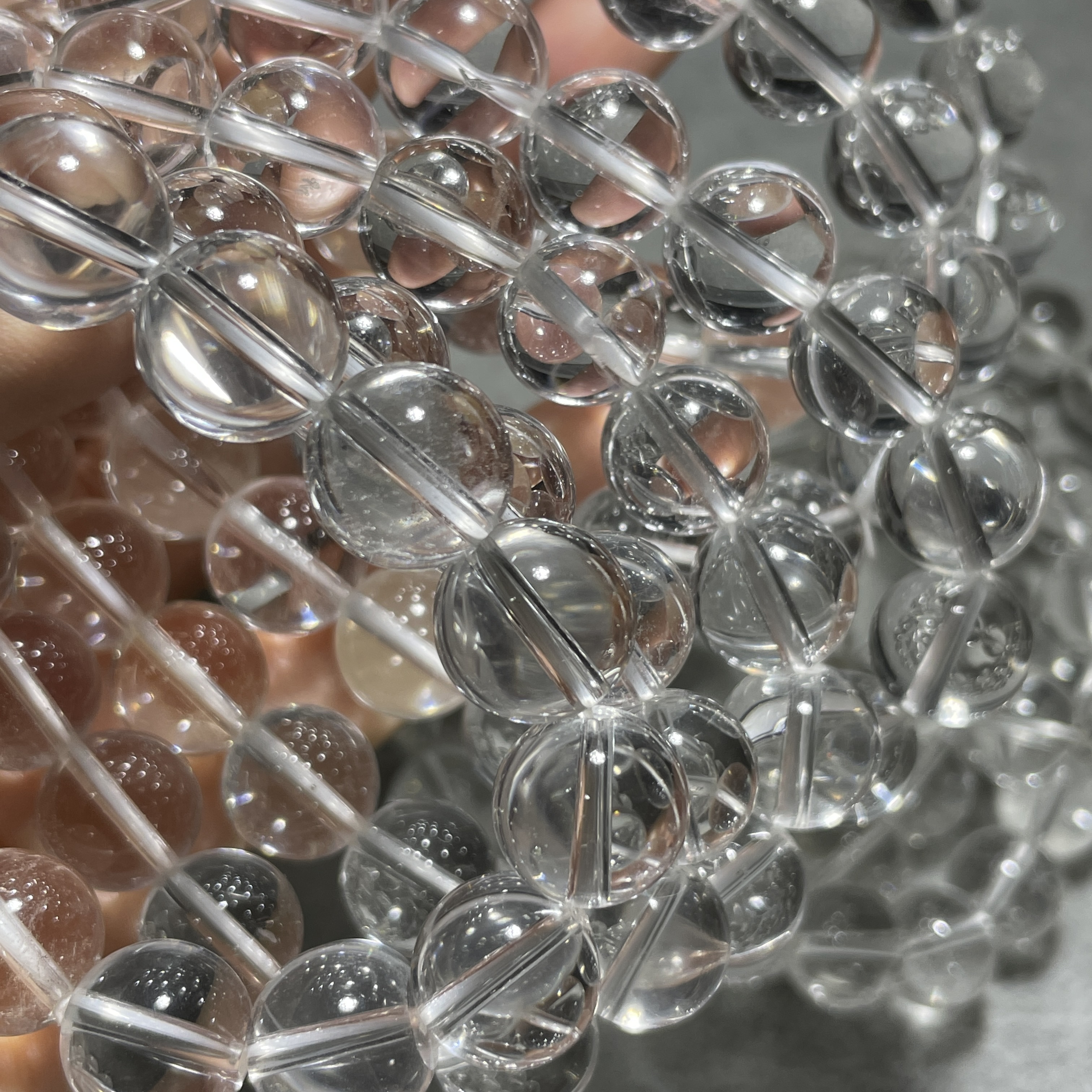 高級數白水晶 8-14mm