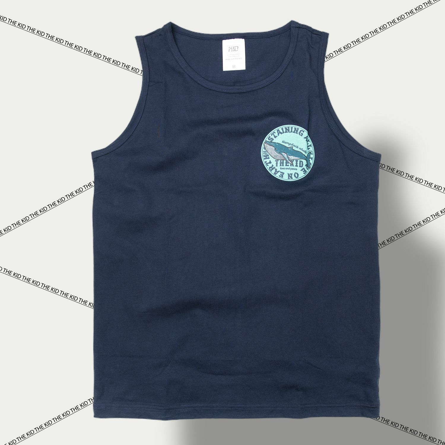 KID ® 海洋動物系列 大翅鯨標語 背心