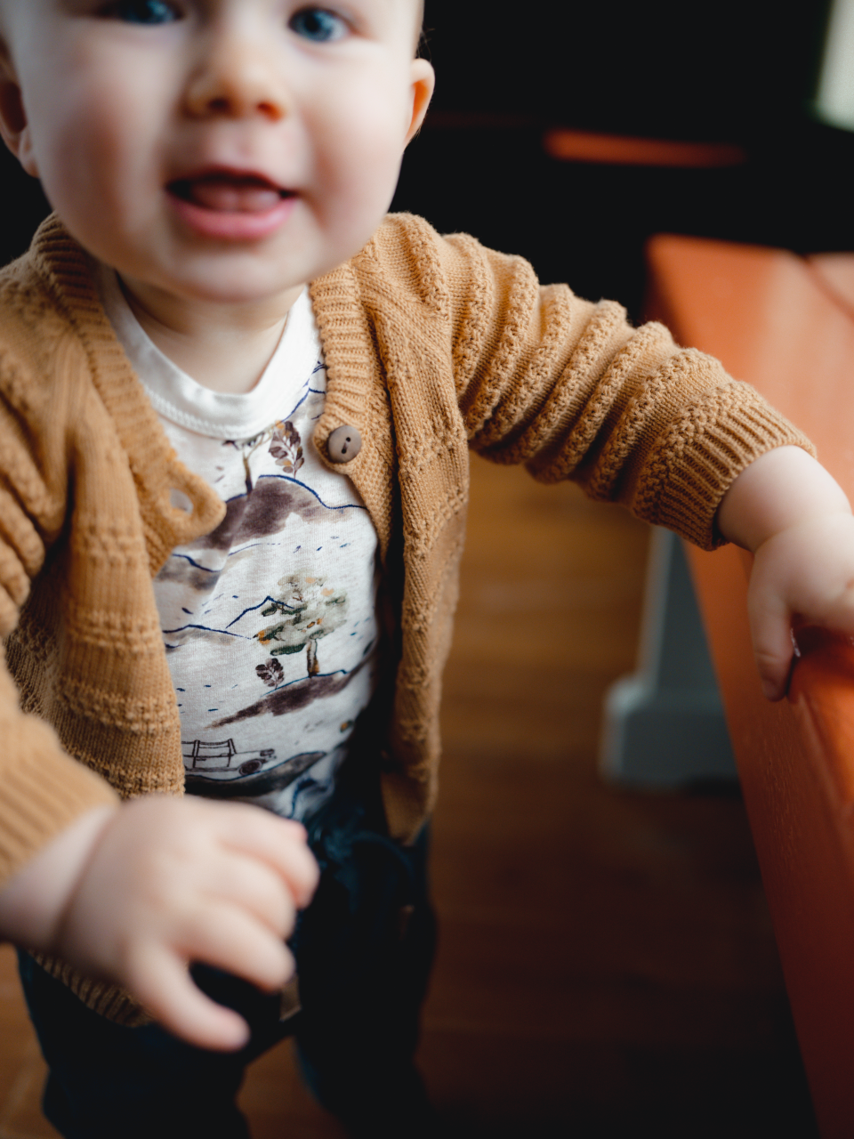 〖 Hust & Claire 〗米色露營趣包屁衣