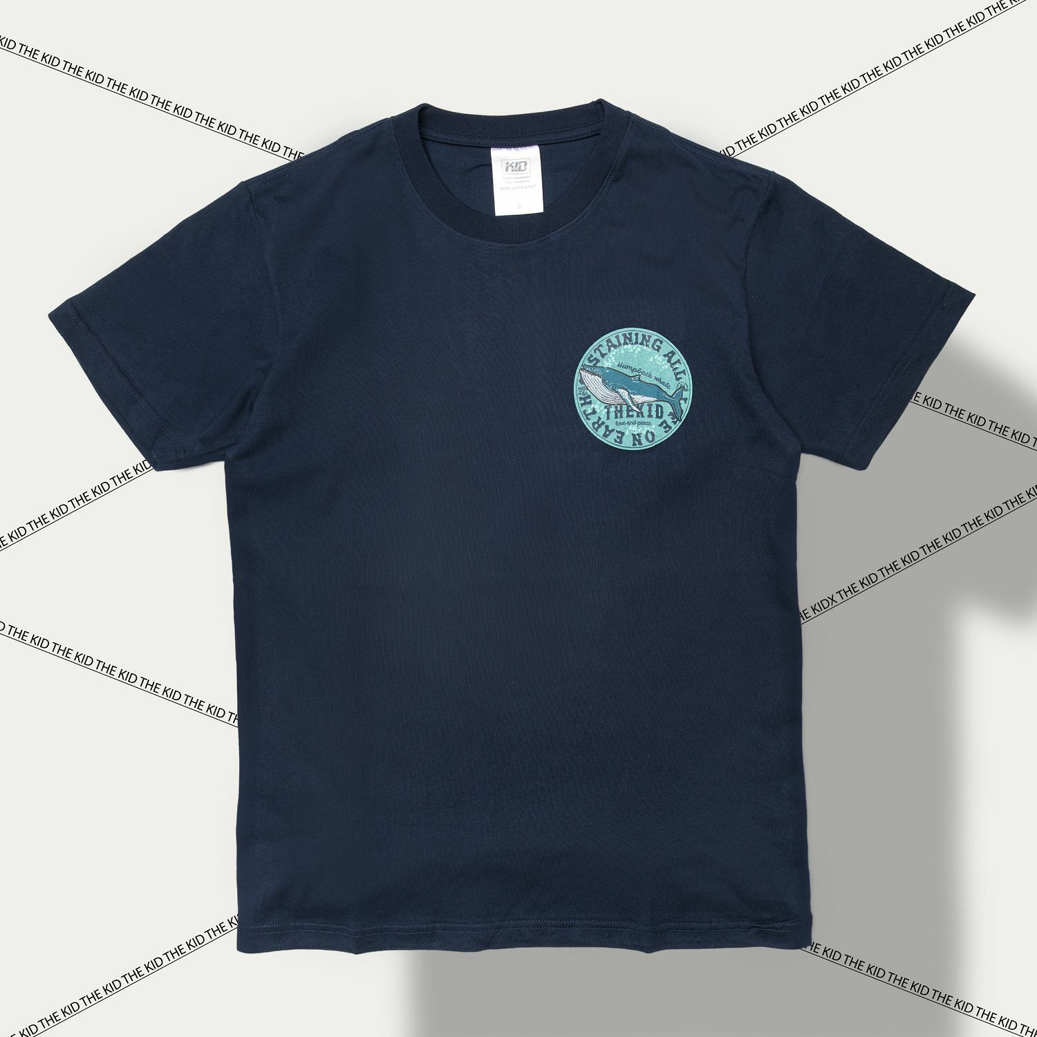 KID ® 海洋動物系列 大翅鯨標語 短T