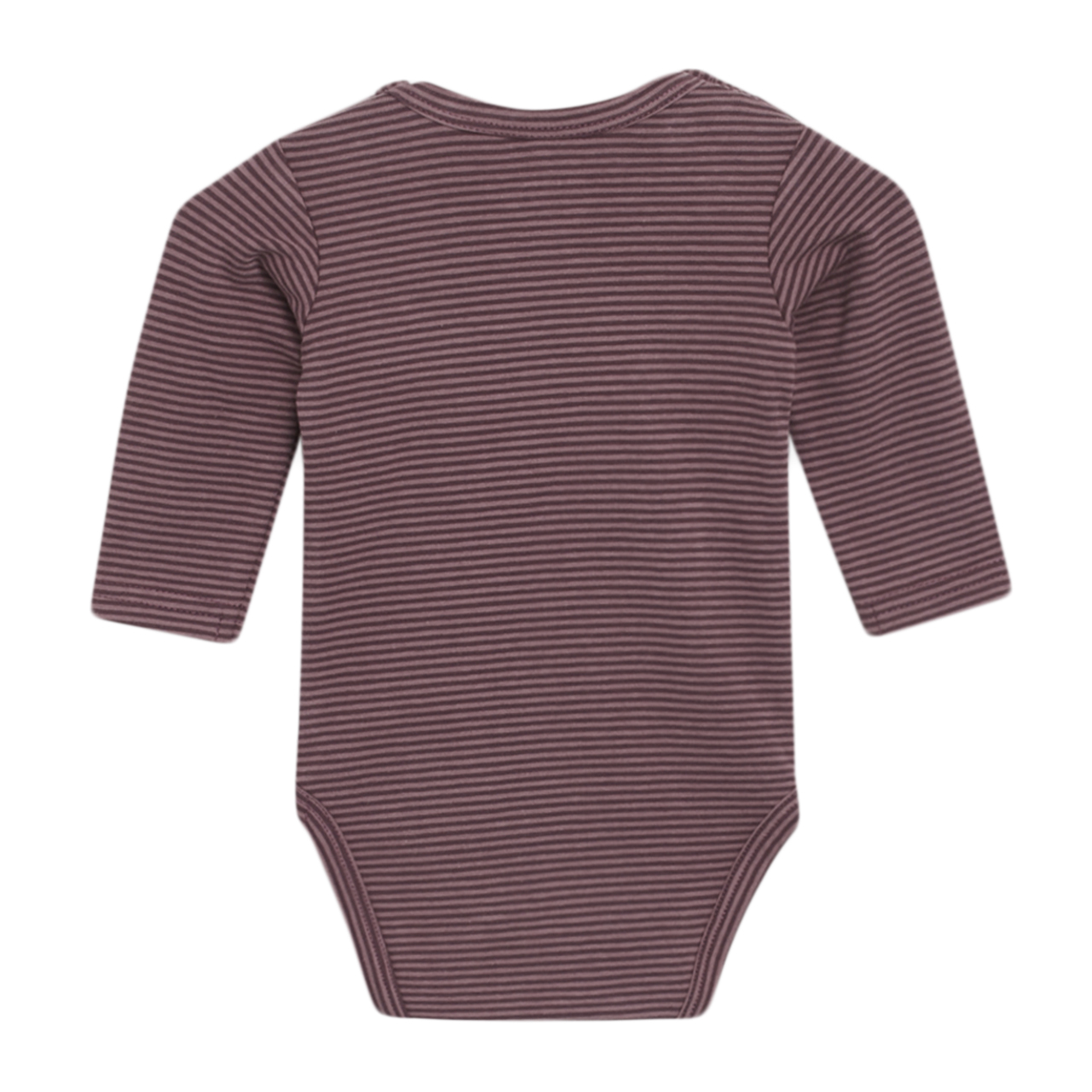 〖 Hust & Claire 〗豆沙紫條紋動物包屁衣