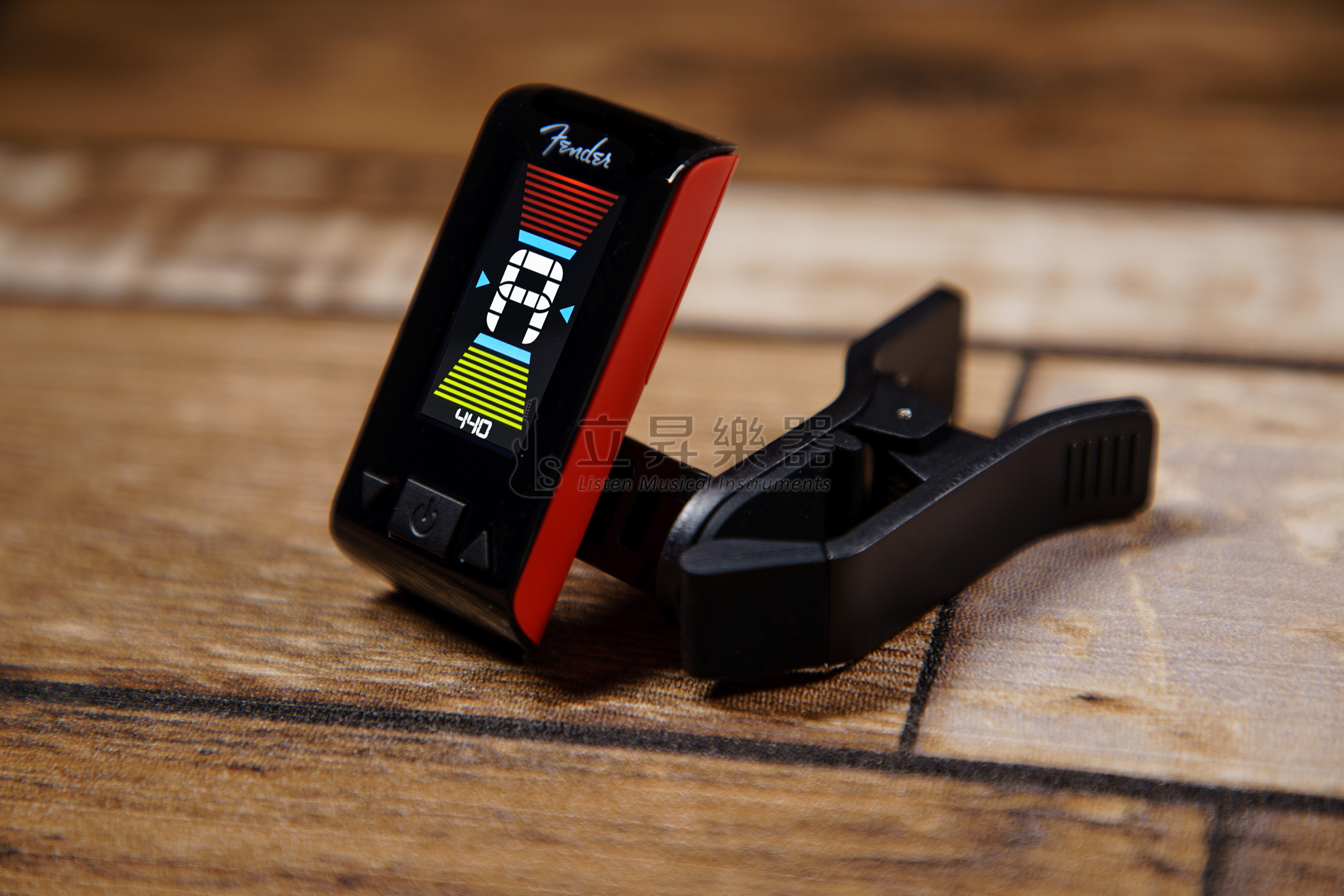 夾式調音器 Fender ORIGINAL TUNER FIESTA RED 紅色 可調頻率 430Hz-450Hz 編號:0239979004 Fender調音器