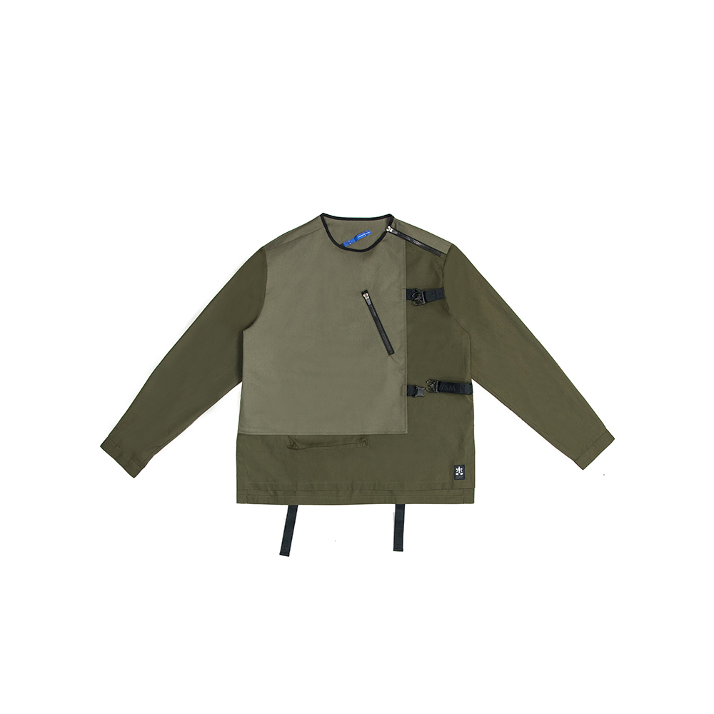 解構功能上衣 - 綠