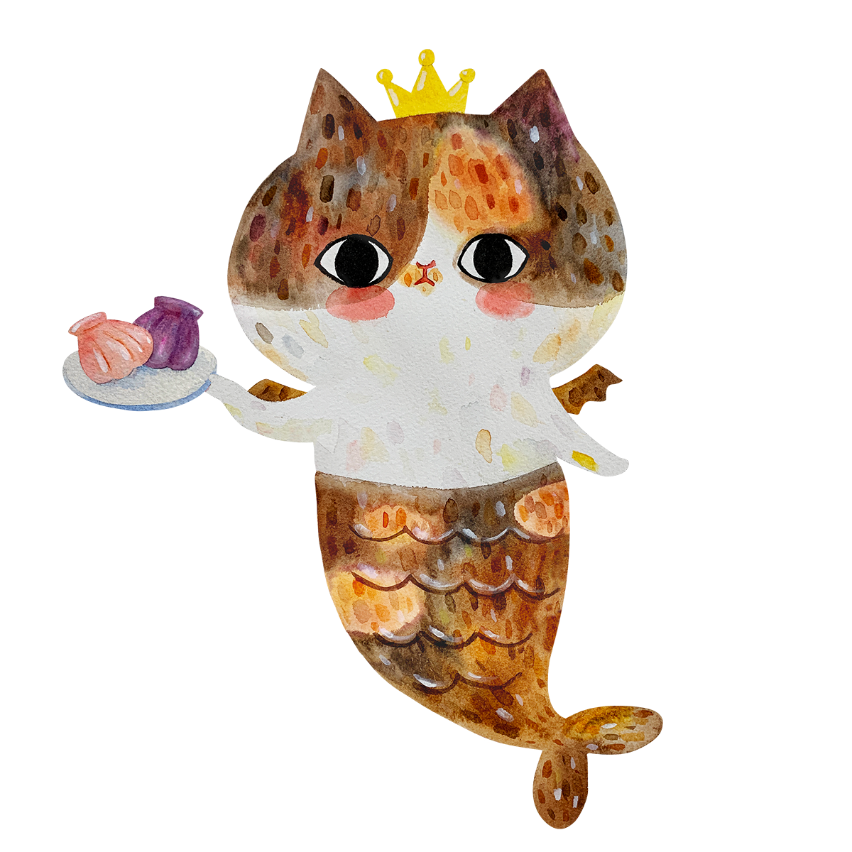 CAT PLUS 喵皇系列 Tee - 桃桃美人魚