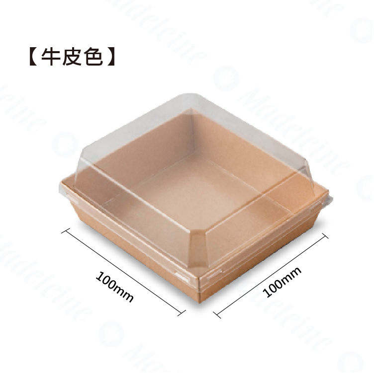 [ 包裝材料 ] 方型透明紙盒(10X10)-5入組