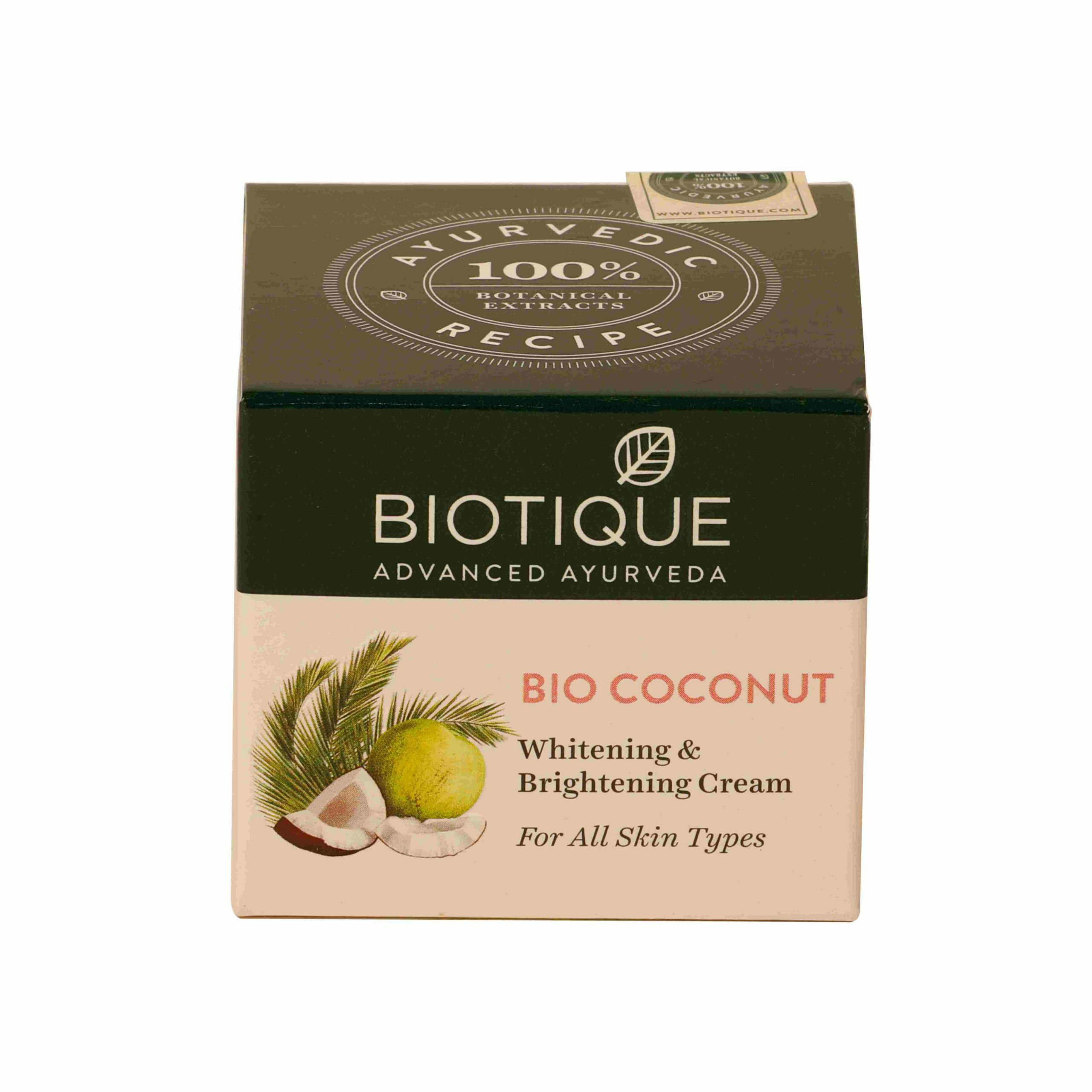 Biotique Bio Coconut Whitening & Brightening Cream Biotique Bio Coconut Whitening & Brightening Cream 50g