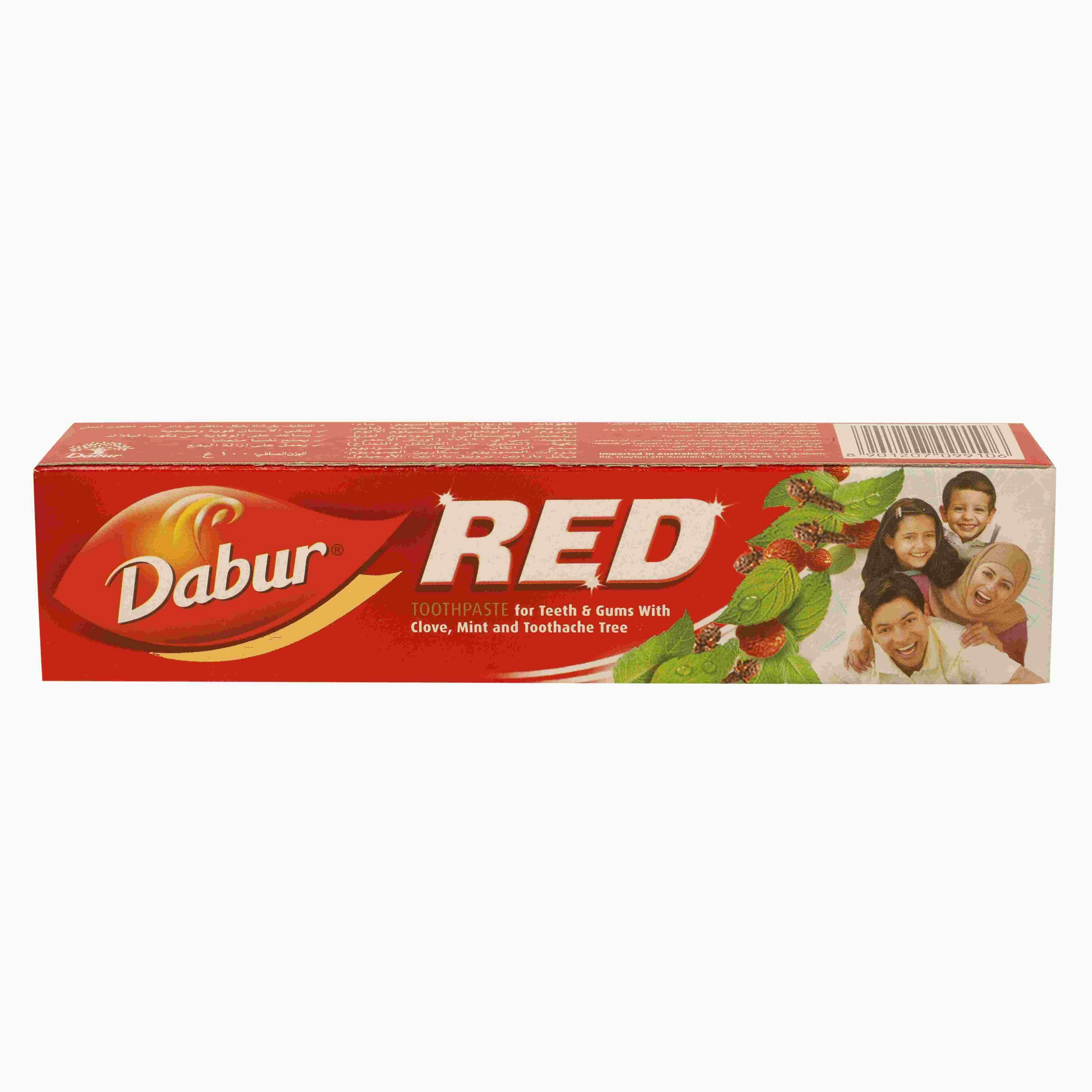 red toothpaste dabur