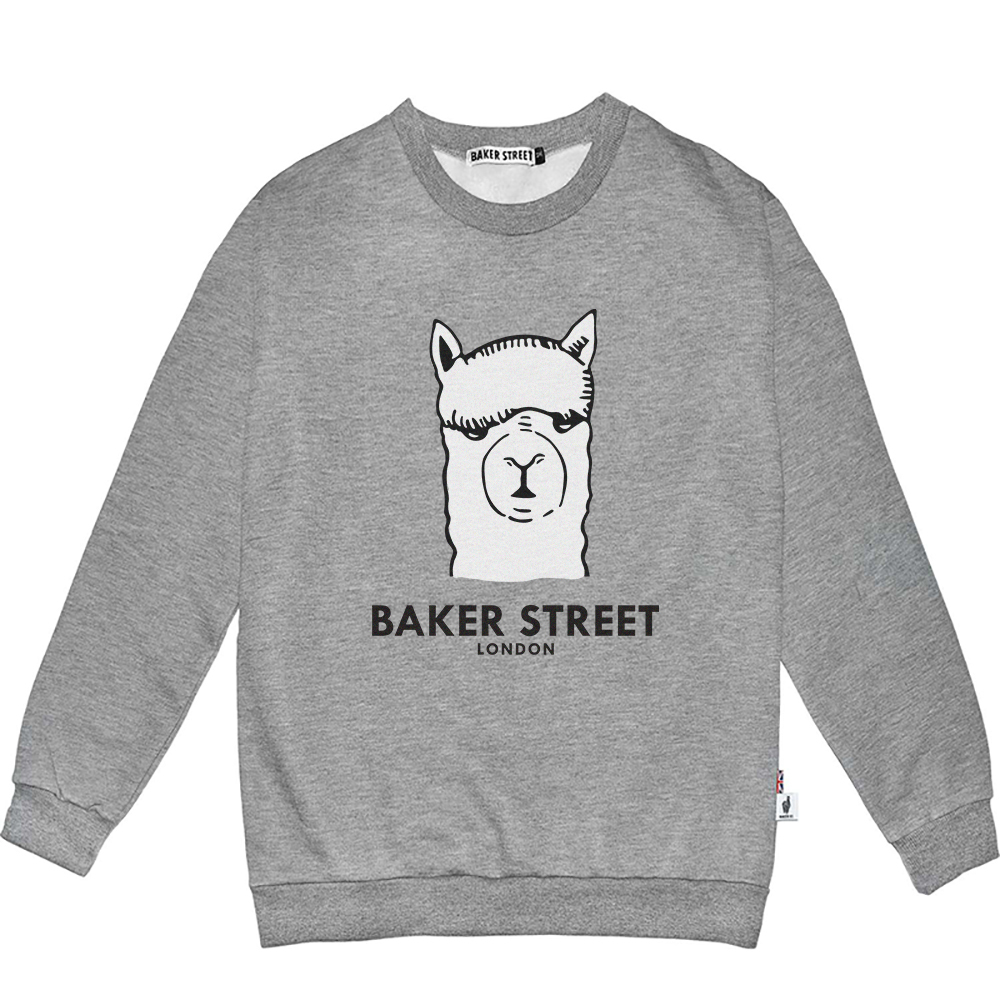 BKST Logo 經典羊駝大LOGO 高磅數長袖圓T