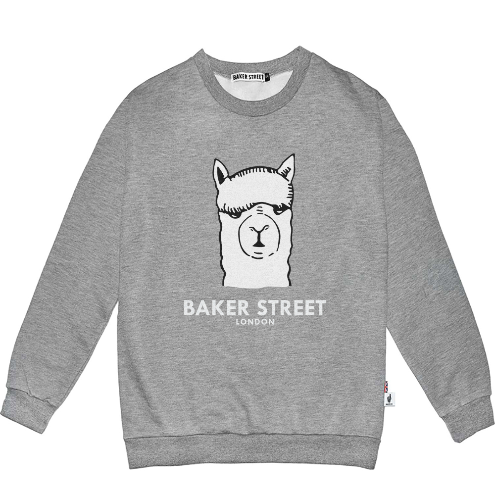 BKST Logo 經典羊駝大LOGO 高磅數長袖圓T