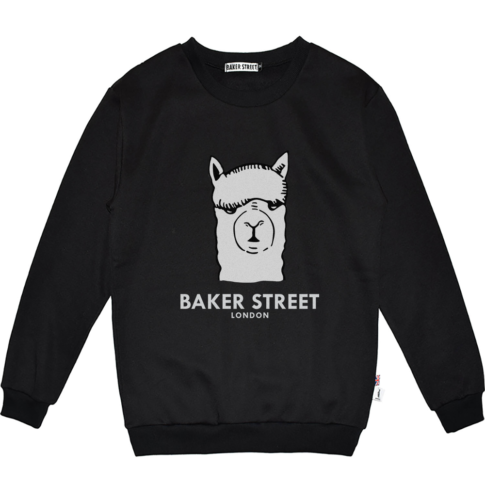 BKST Logo 經典羊駝大LOGO 高磅數長袖圓T