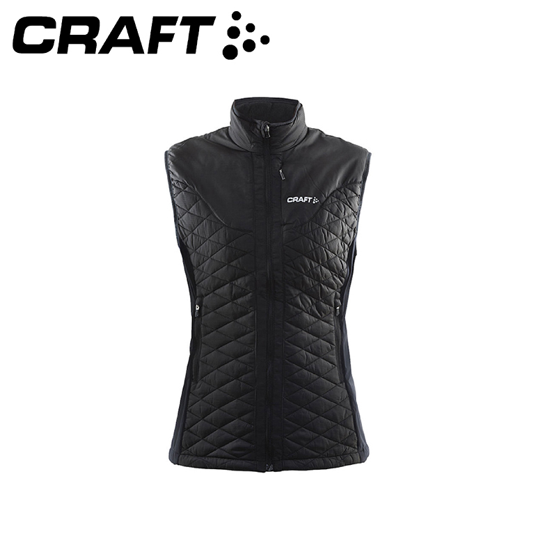 CRAFT 瑞典 1903735 化纖聚溫保暖背心 女款 (黑) 輕量保暖/透氣/彈性/運動/戶外活動 00R03735