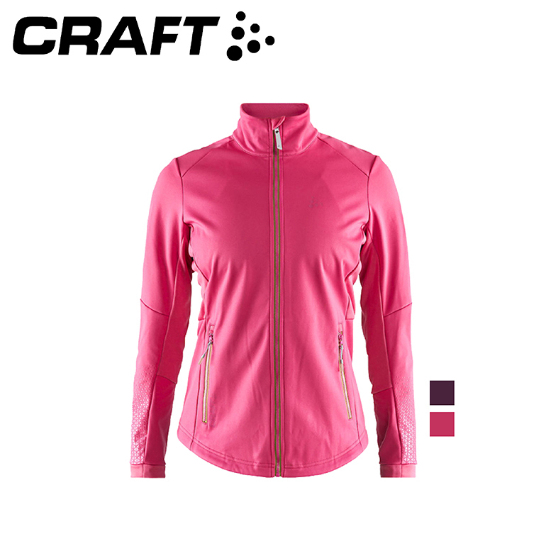CRAFT 瑞典 1906412 防風防潑保暖外套 女款 (桃紅、紫) 內刷毛/彈性/防潑/輕量/保暖/路跑 04R06412