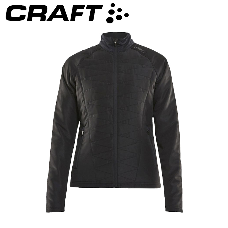 CRAFT 瑞典 1907756 菱格紋保暖外套 女款 (黑) 保暖/輕量/防潑防風/休閒登山 04R07756