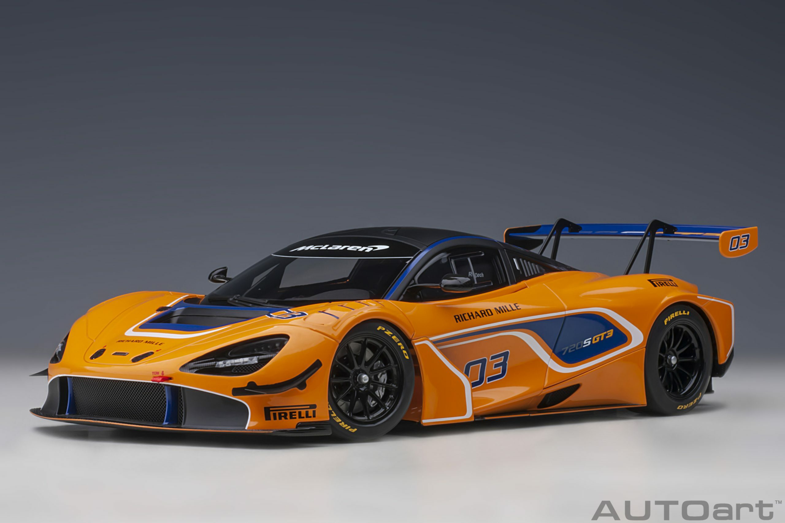 1/18 AUTOART McLaren 720S GT3 Presentation Car (Orange) #03 (81942)