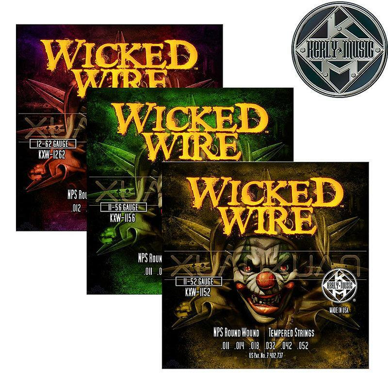 Kerly Music 美製電吉他弦 Wicked Wire 系列 金屬回火弦 WW-1152 WW-1156