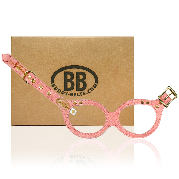 加拿大Buddy Belts 手工真皮胸背帶-珊瑚粉紅-Elite