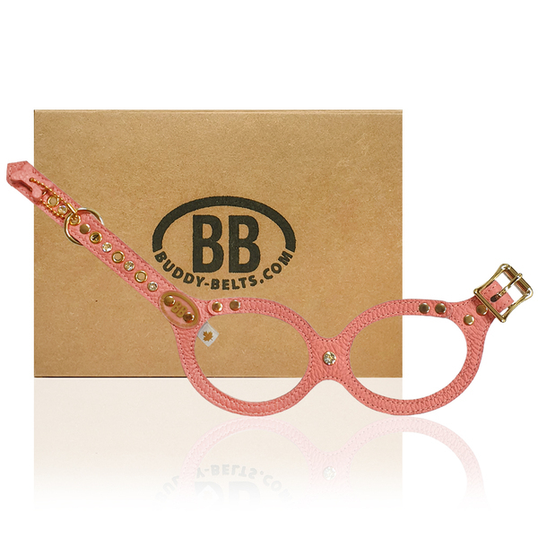 加拿大Buddy Belts 手工真皮胸背帶-珊瑚粉紅-Elite