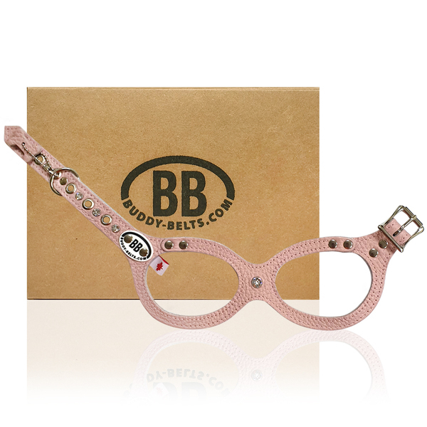 加拿大Buddy Belts 手工真皮胸背帶-粉色-Premium