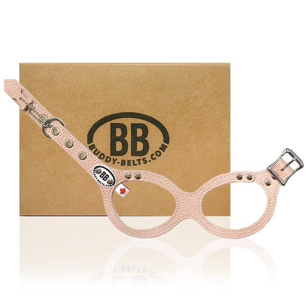 加拿大Buddy Belts 手工真皮胸背帶-粉色-Premium