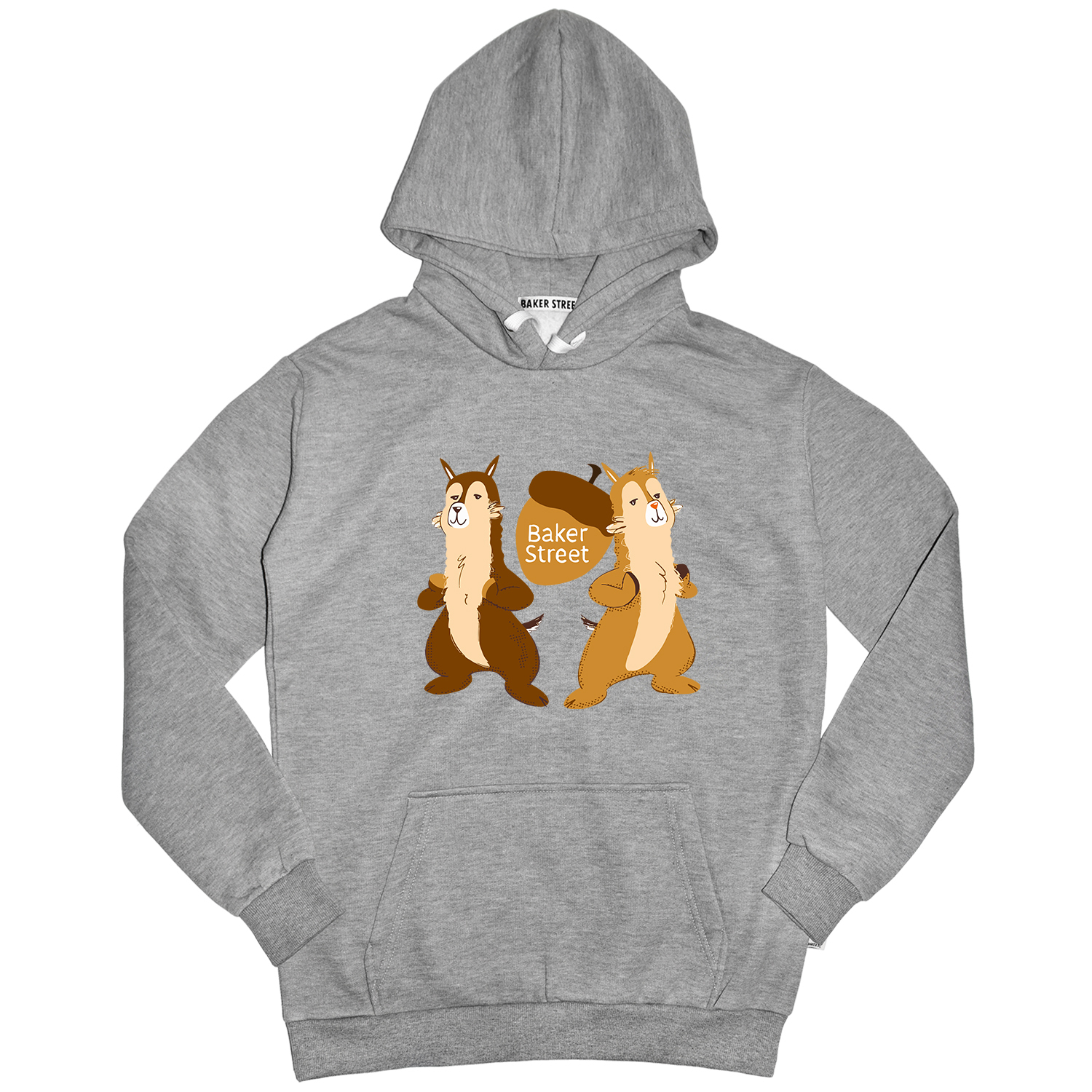 Chipmunpaca 花栗鼠駝 高磅數長袖帽T