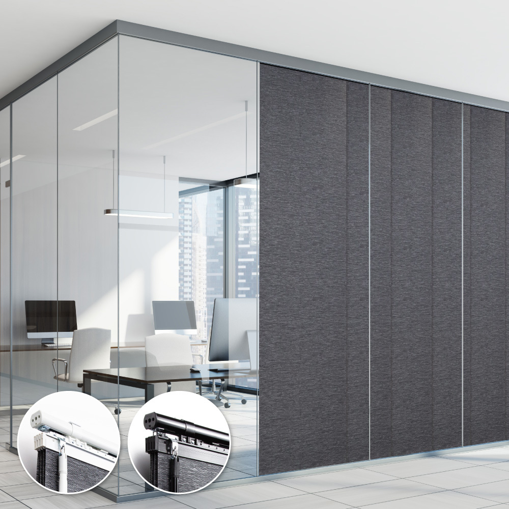 暮夜星軌│半遮光│60x4片│伸縮片簾隔間簾│遮蔽寬度125-225cm│遮蔽高度240cm